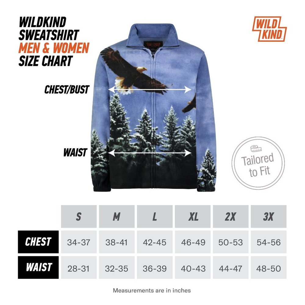 Wildkind Eagle Bird Scout American Eagles Flight Jacket Sweater Unisex Blue M-3X - Picture 4 of 7